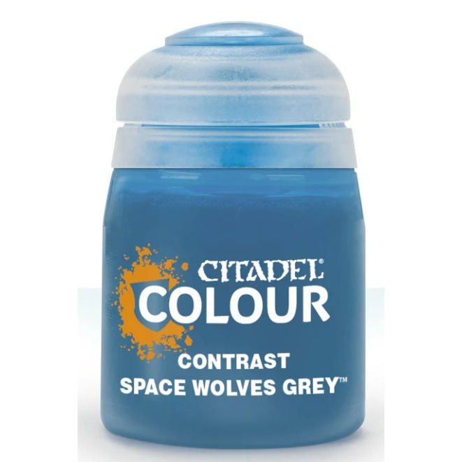Citadel Paint: Space Wolves Grey Contrast Paint 18ml bottle.