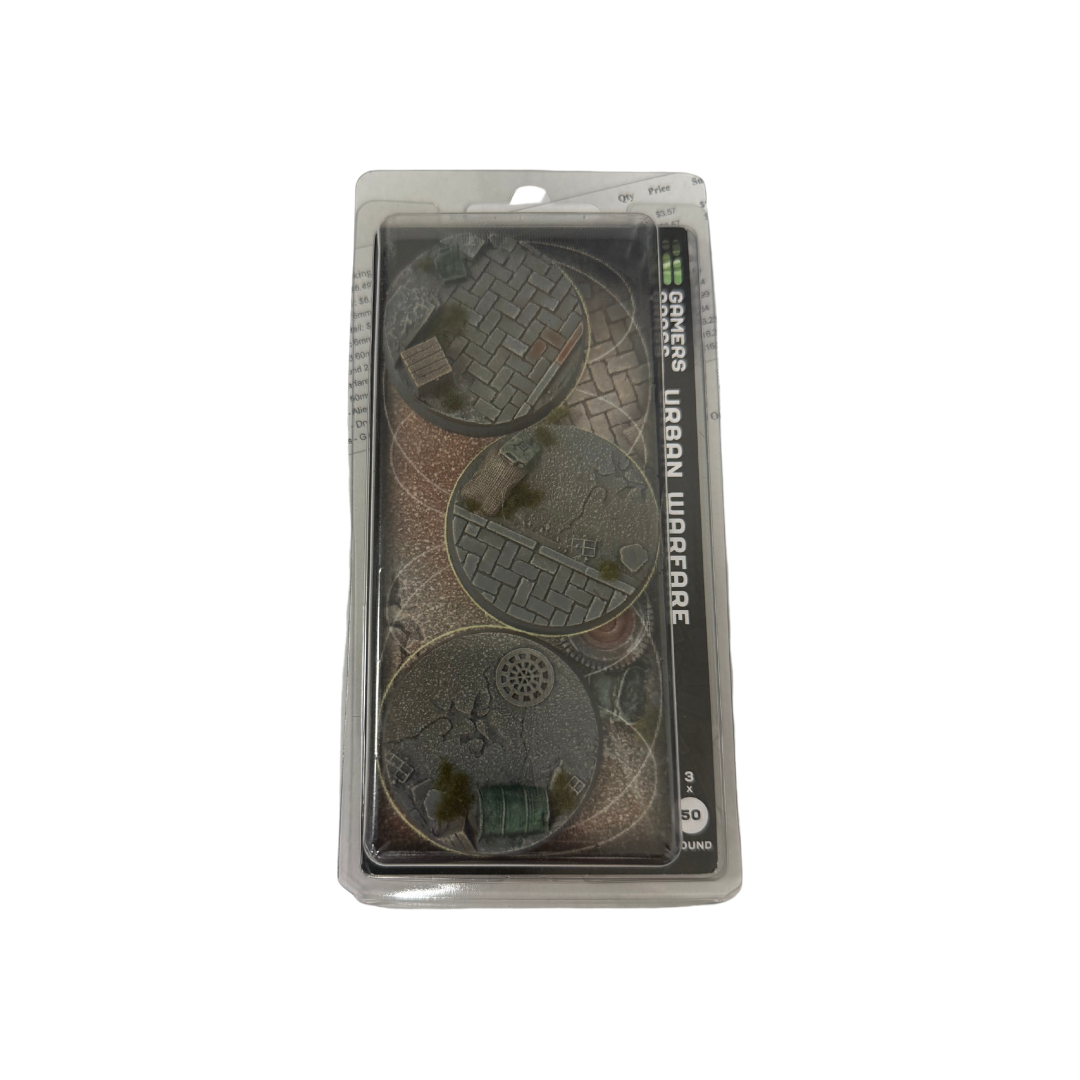 Urban Warfare Bases, Round 50mm (x3) - War Games USA