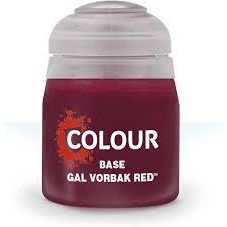 Citadel Colour Gal Vorbak Red base paint in 12ml bottle, ideal for miniatures and war gaming models.