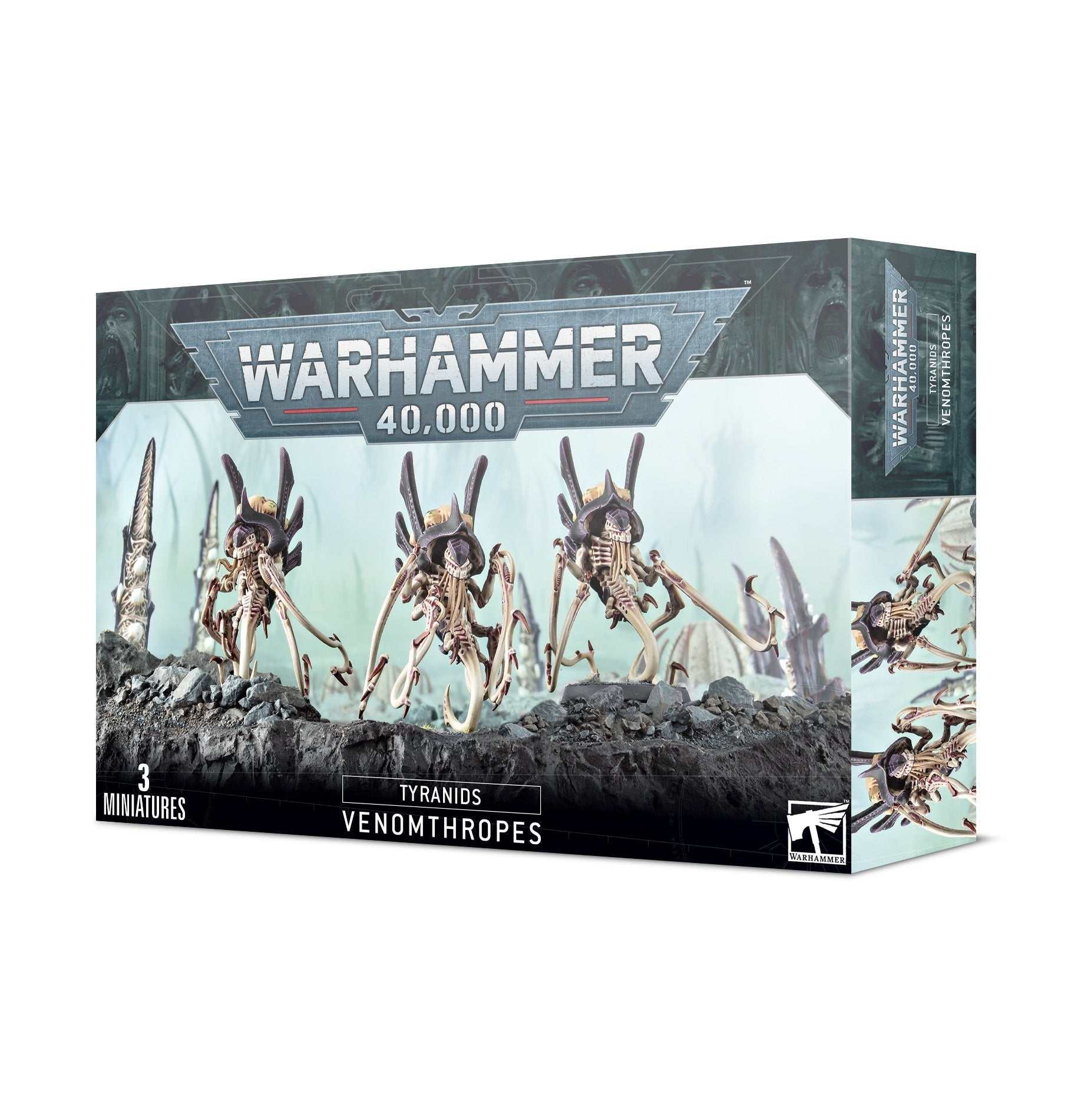 Warhammer 40000 Tyranids Venomthropes miniatures box set.