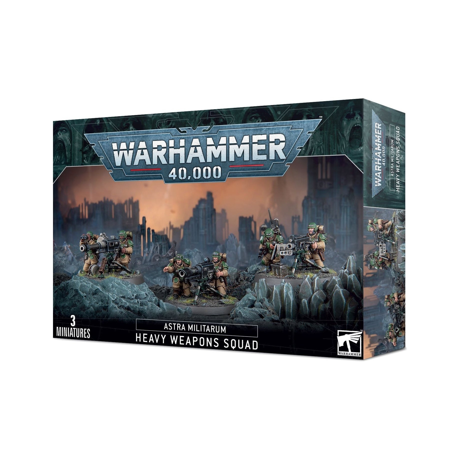Warhammer 40000 Astra Militarum Cadian Heavy Weapons Squad box set.