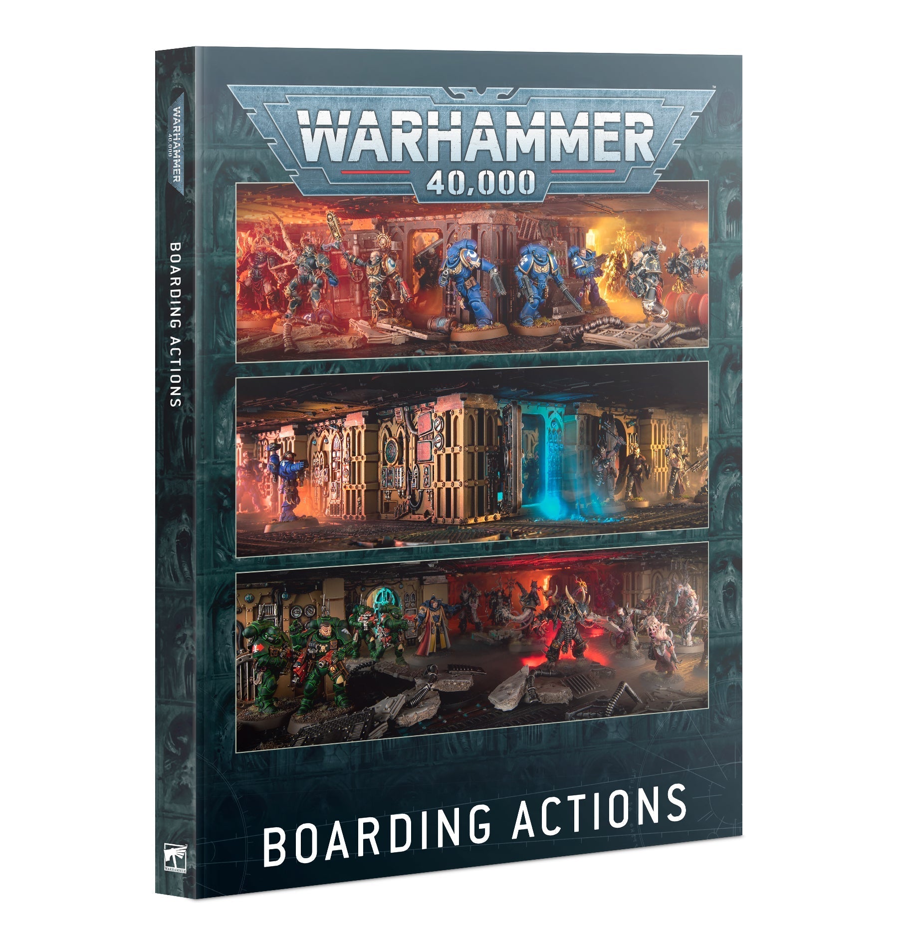 Warhammer 40000: Boarding Actions box cover with detailed artwork.