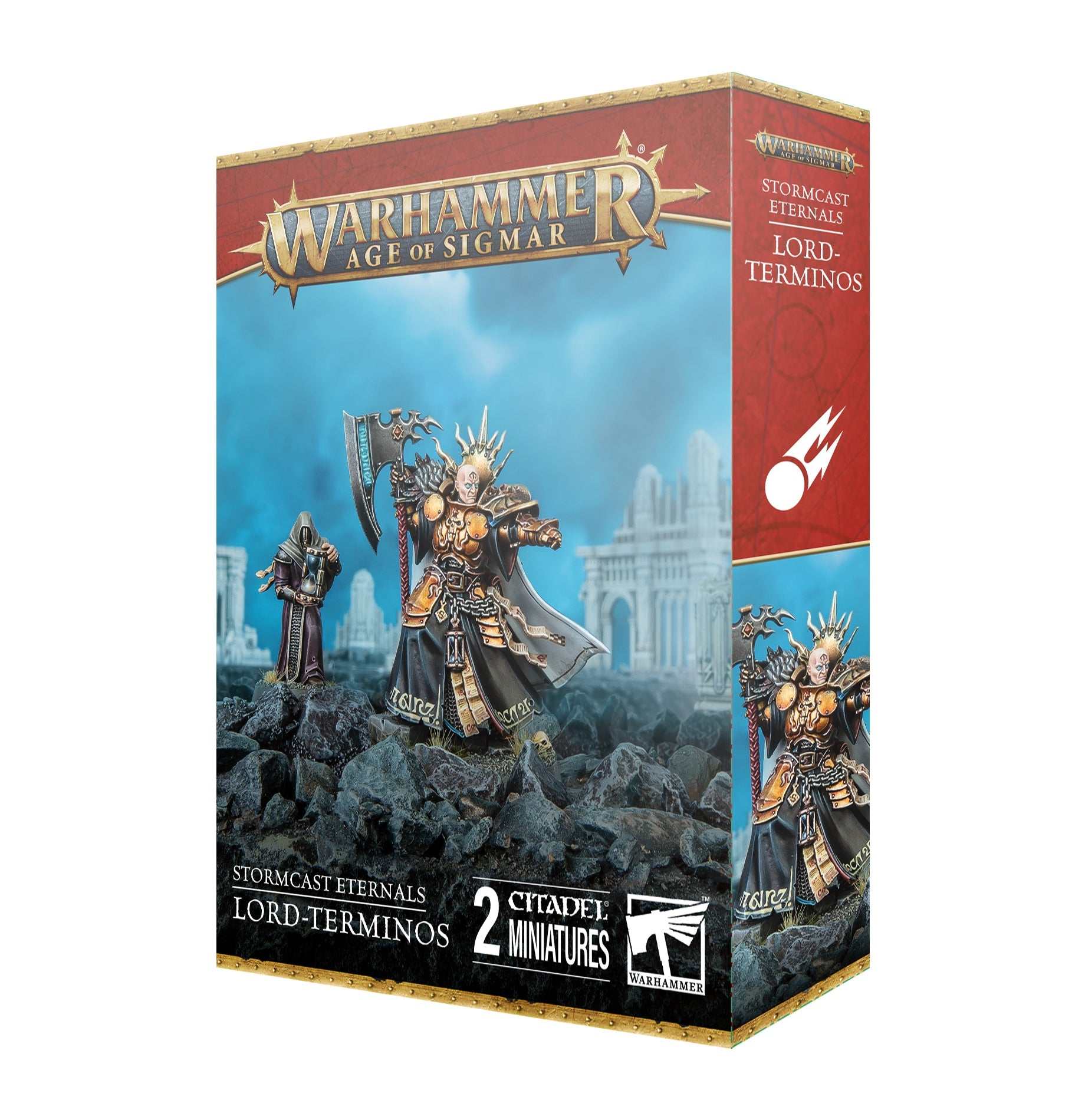 Warhammer Age of Sigmar Stormcast Eternals Lord-Terminos miniature box.