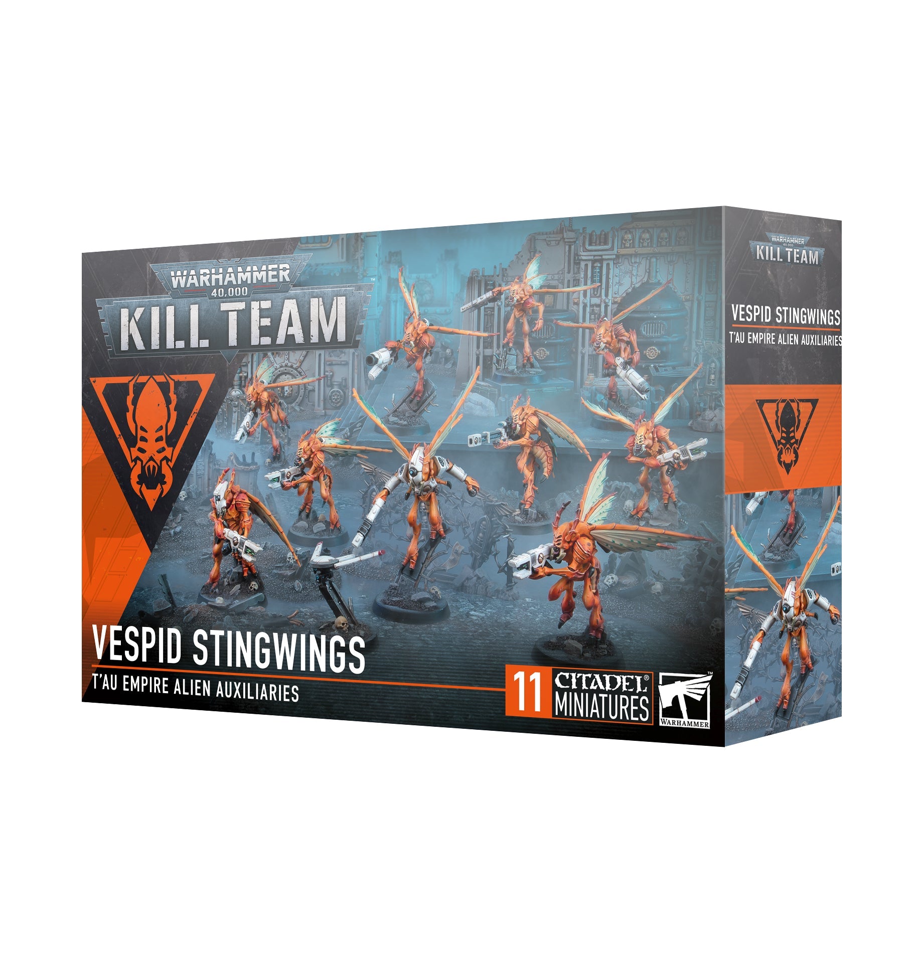 Warhammer 40000 Kill Team T'au Empire Vespid Stingwings box set.
