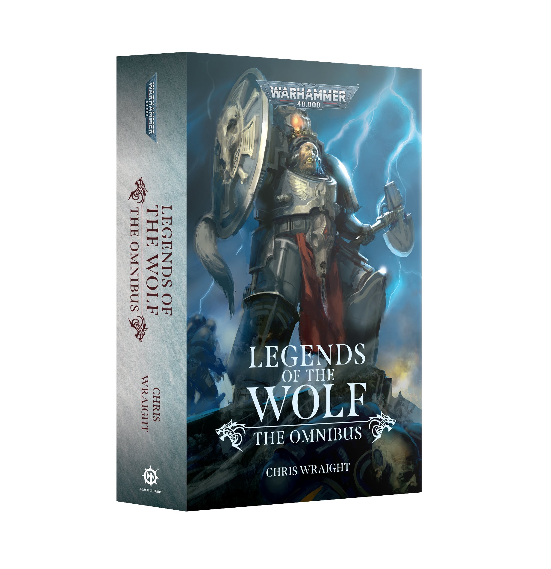 LegendsOf The Wolf: The Omnibus book cover with warrior and stormy background.