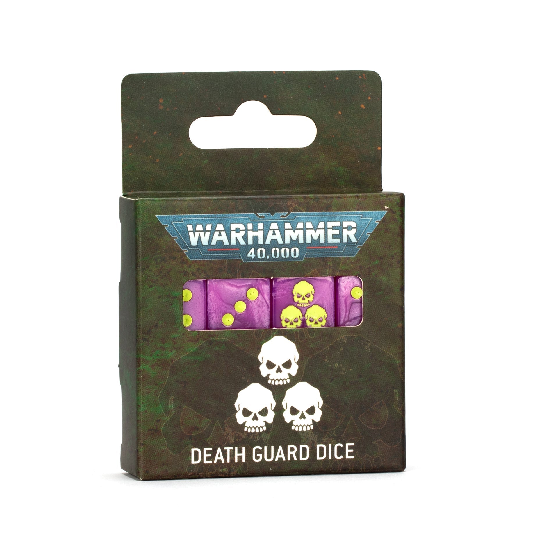 Death Guard Dice packaging for Warhammer 40,000.