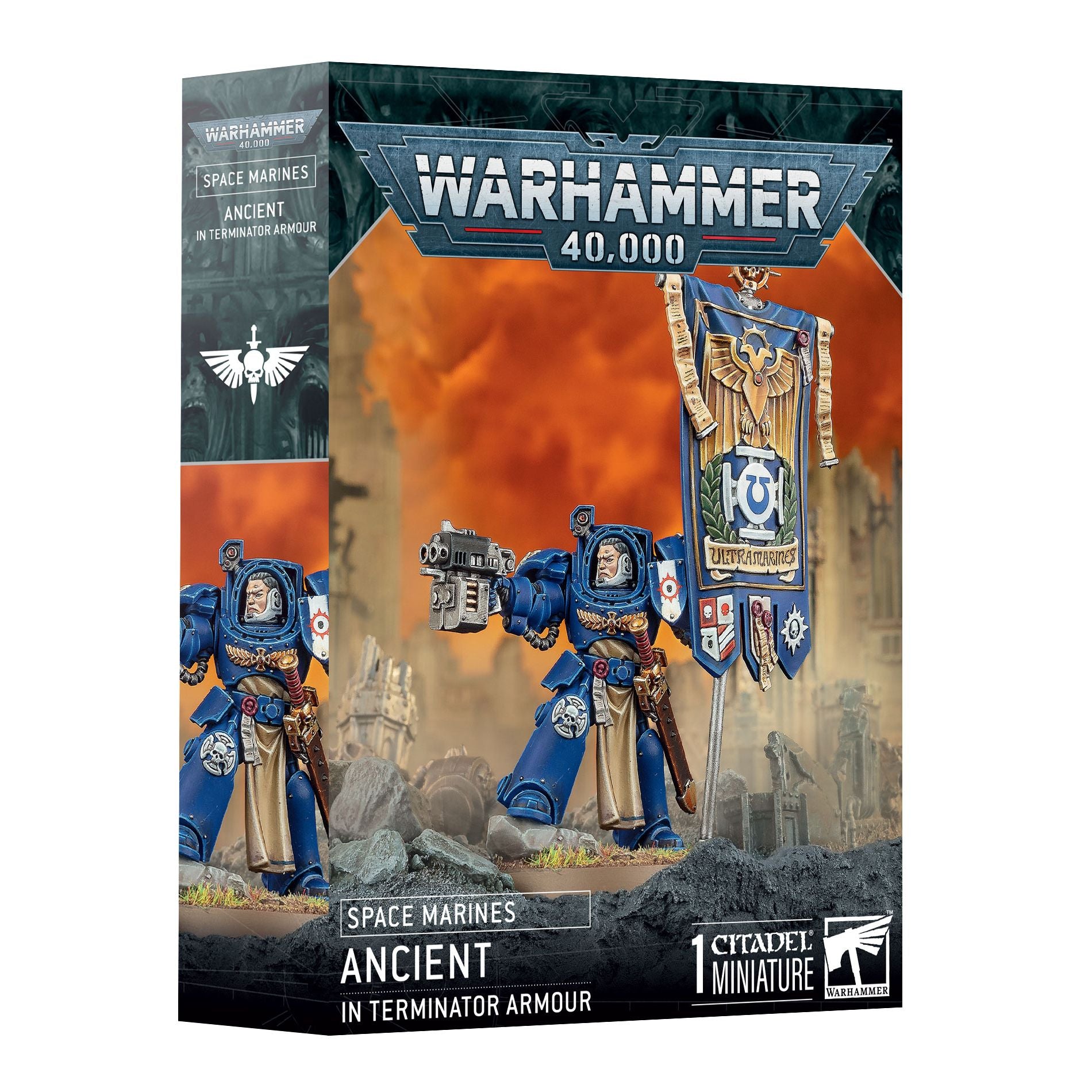 Space Marines Ancient In Terminator Armour - War Games USA