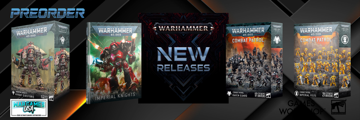 Warhammer New Preorders banner