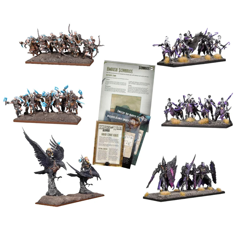 The Chill of Twilight 2-Player Ambush Starter Set with miniatures and rulebooks.