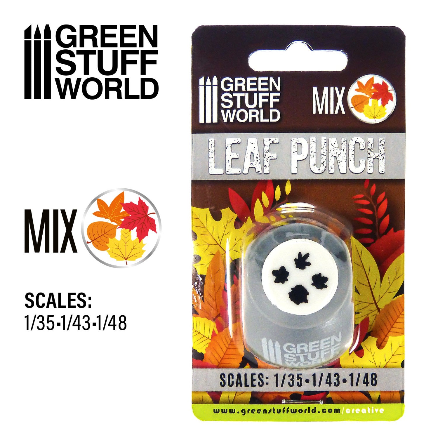 Miniature Leaf Punch (Grey) - Green Stuff World