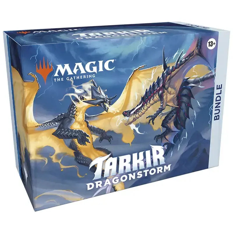 MTG Tarkir: Dragonstorm Bundle Box featuring dragons on the cover.