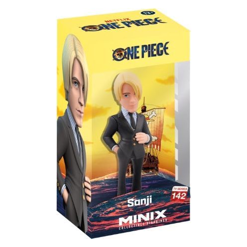 One Piece Sanji Minix Figure in window box packaging.