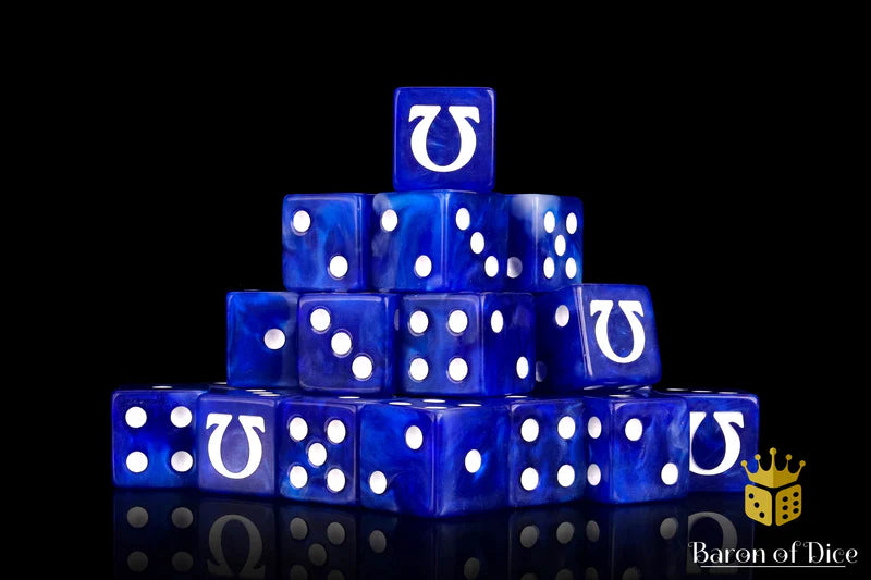 Omega (White, Square Corner) - Baron of Dice - War Games USA