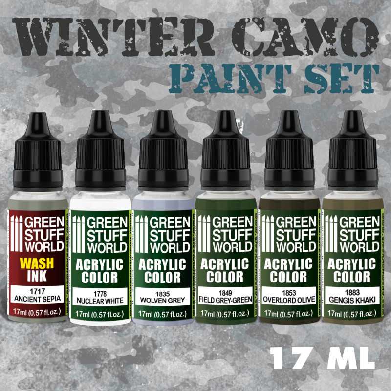 Green Stuff World Winter Camo Paint Set