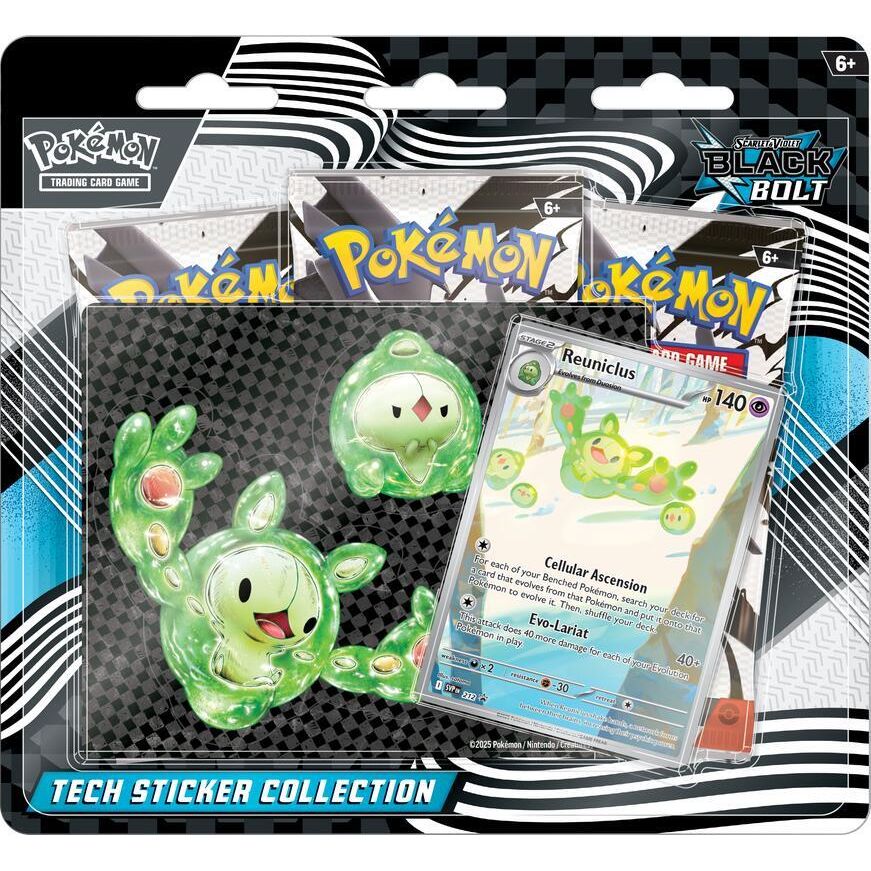 Black Bolt Tech Sticker Collection - Pokemon - War Games USA