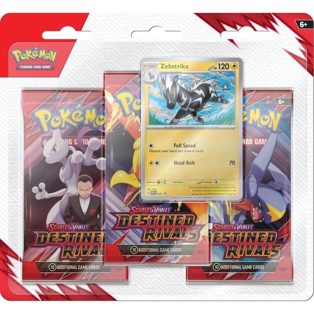 Destined Rivals 3 Pack Blister [Zebstrika] - SV10 - War Games USA