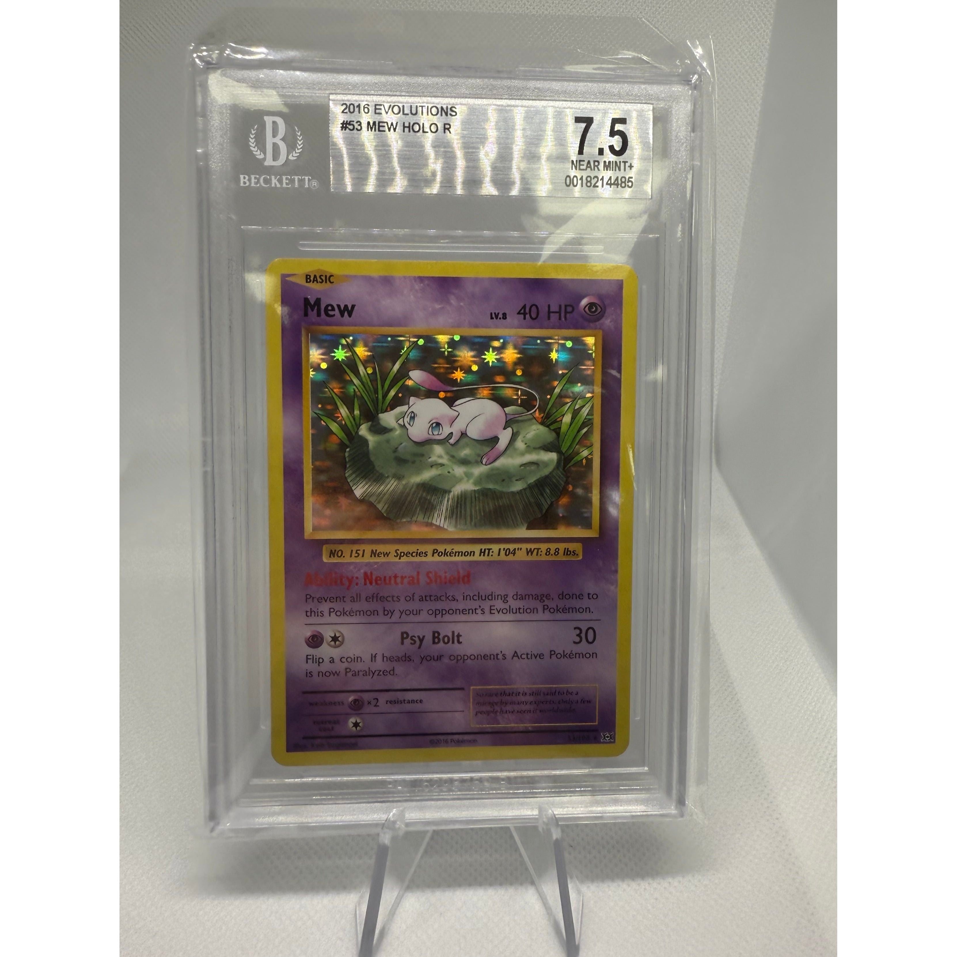 Mew #53 Holo BGS Near Mint 7.5