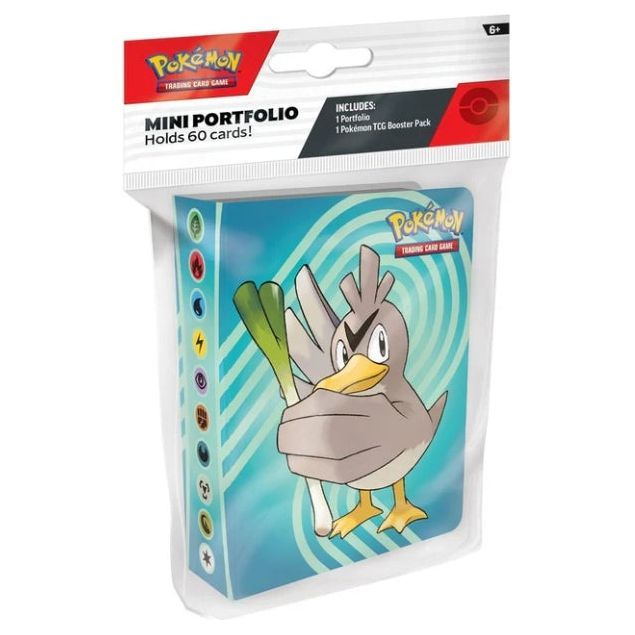 Pokemon SV09 Journey Together Mini Portfolio, holds 60 cards, includes TCG booster pack.