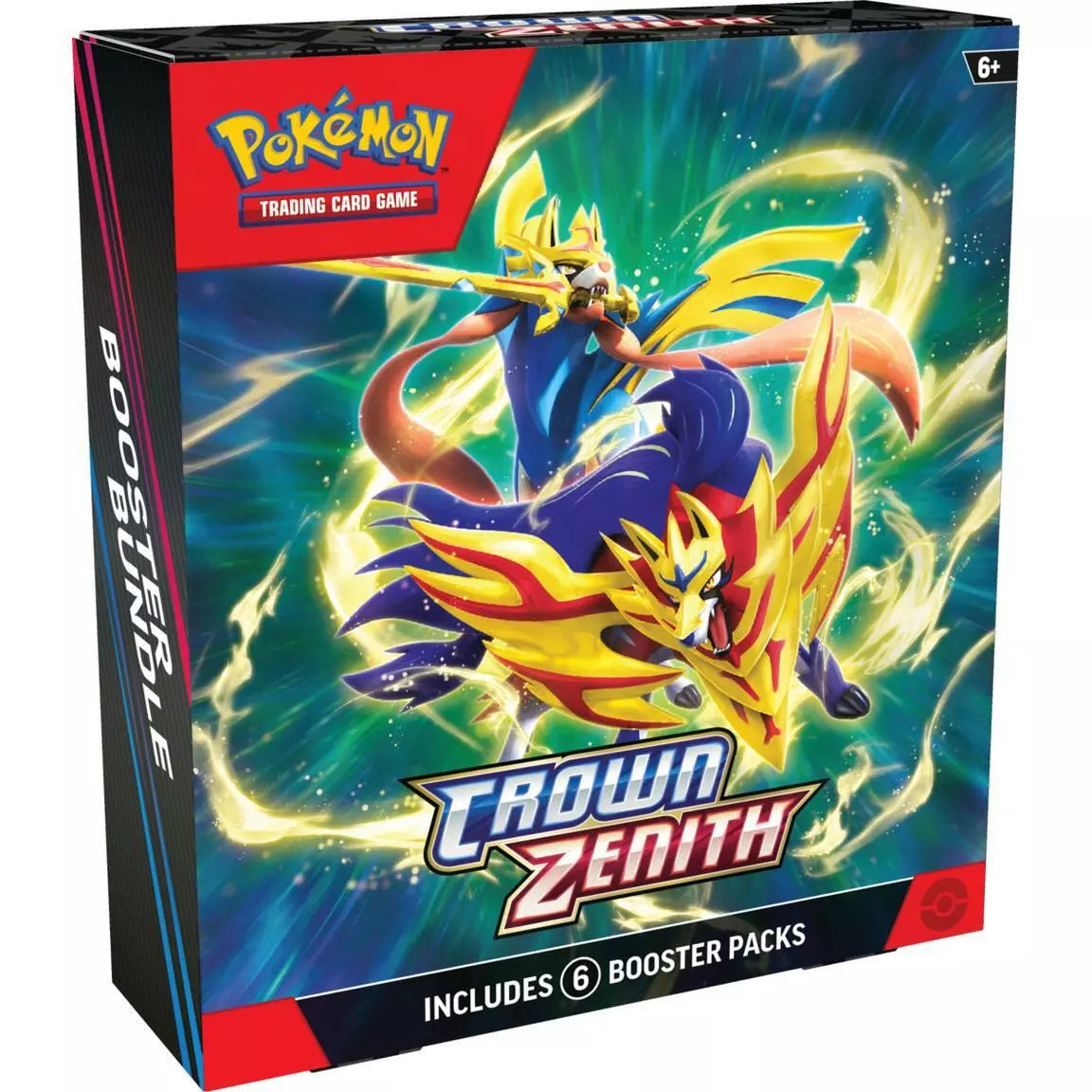 Pokemon TCG Sword & Shield Crown Zenith Booster Bundle with 6 Booster Packs.