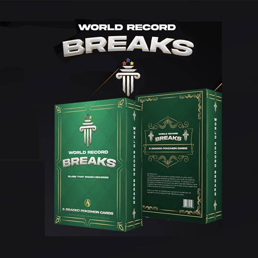 Pokemon World Record Breaks Slab Box Pokemon World Record Breaks Slab Box