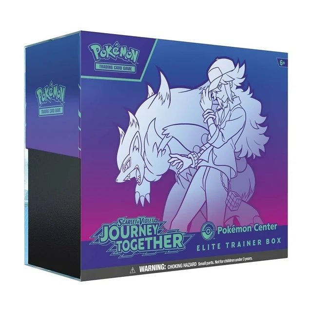 Scarlet & Violet-Journey Together Elite Trainer Box with exclusive content and collectible items.