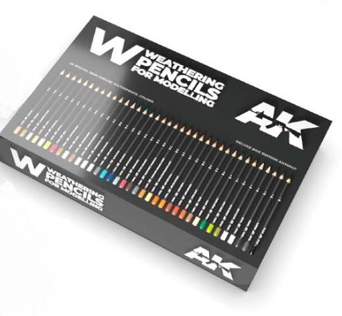Weathering Pencils for Modelling: Deluxe Edition Box Set (37) - AK Interactive
