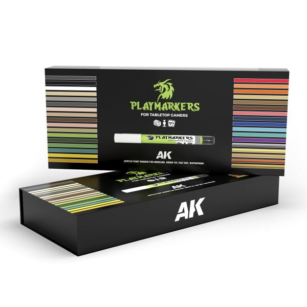 AK-Interactive Playmarkers Special Box Set with 34 Markers for Tabletop Gamers