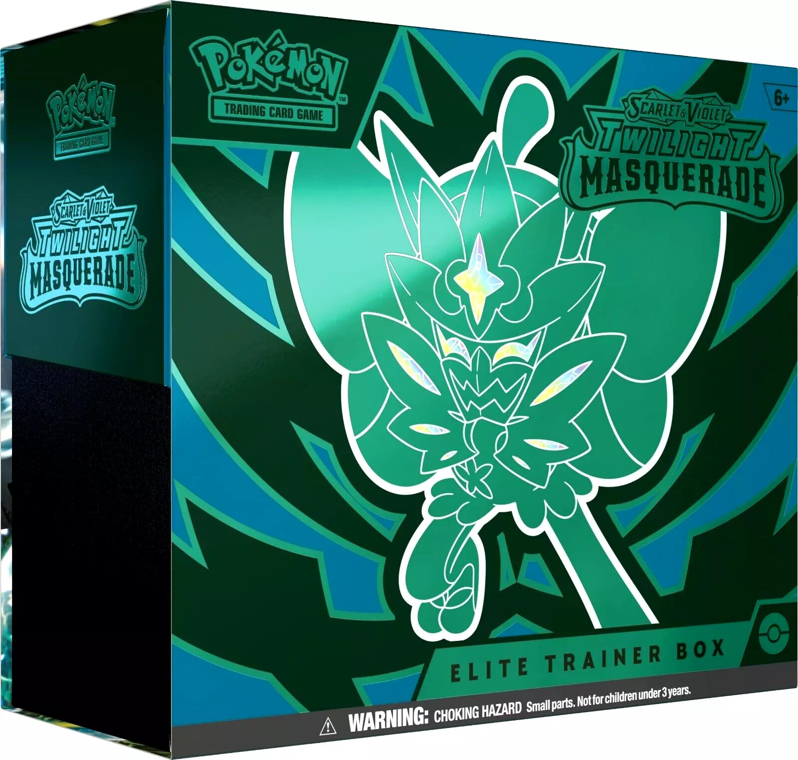 Pokemon TCG Twilight Masquerade Elite Trainer Box featuring over 160 cards.