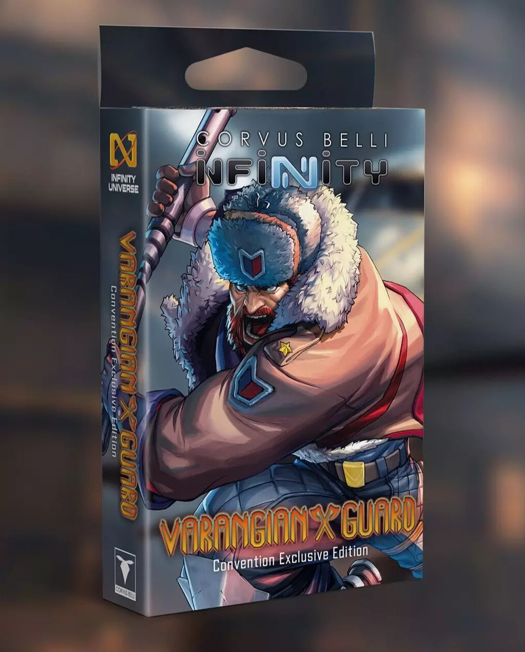 Corvus Belli Infinity: The Varangian Guard 2024 Convention Exclusive Edition packaging.