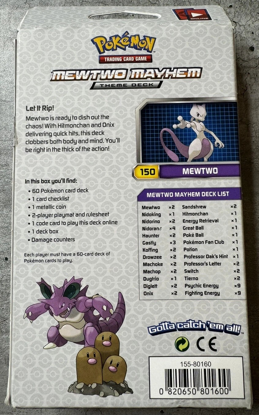 Pokémon Card XY Evolutions, Mewtwo Mayhem Theme Deck 2016, New & Sealed #2