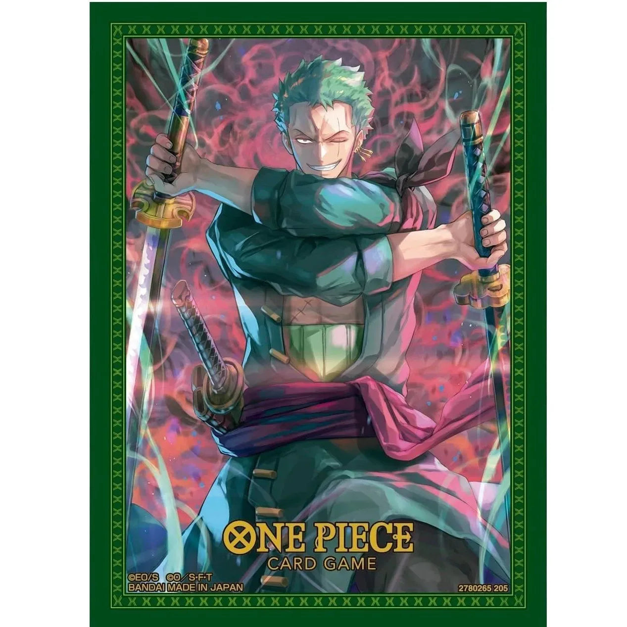 Zoro 70 Sleeves Japanese One Piece Card Game Official No.11 Sealed TCG New - War Games USA