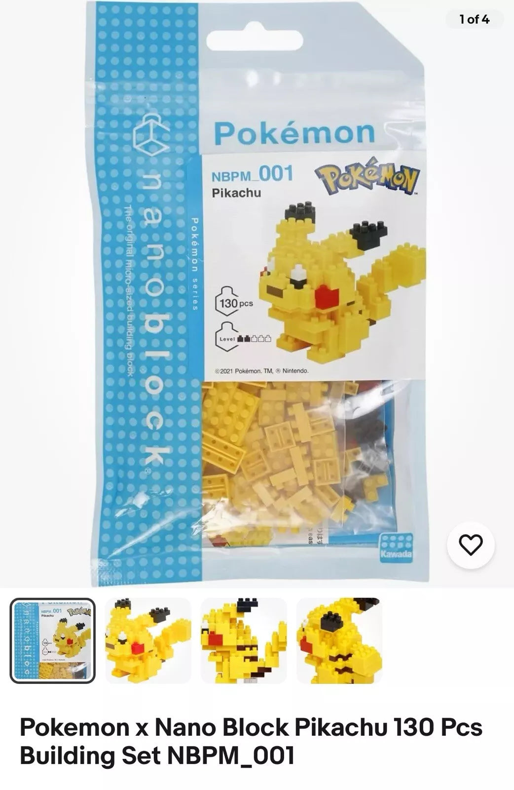 Pokemon x Nano Block Building Set (Styles May Vary)