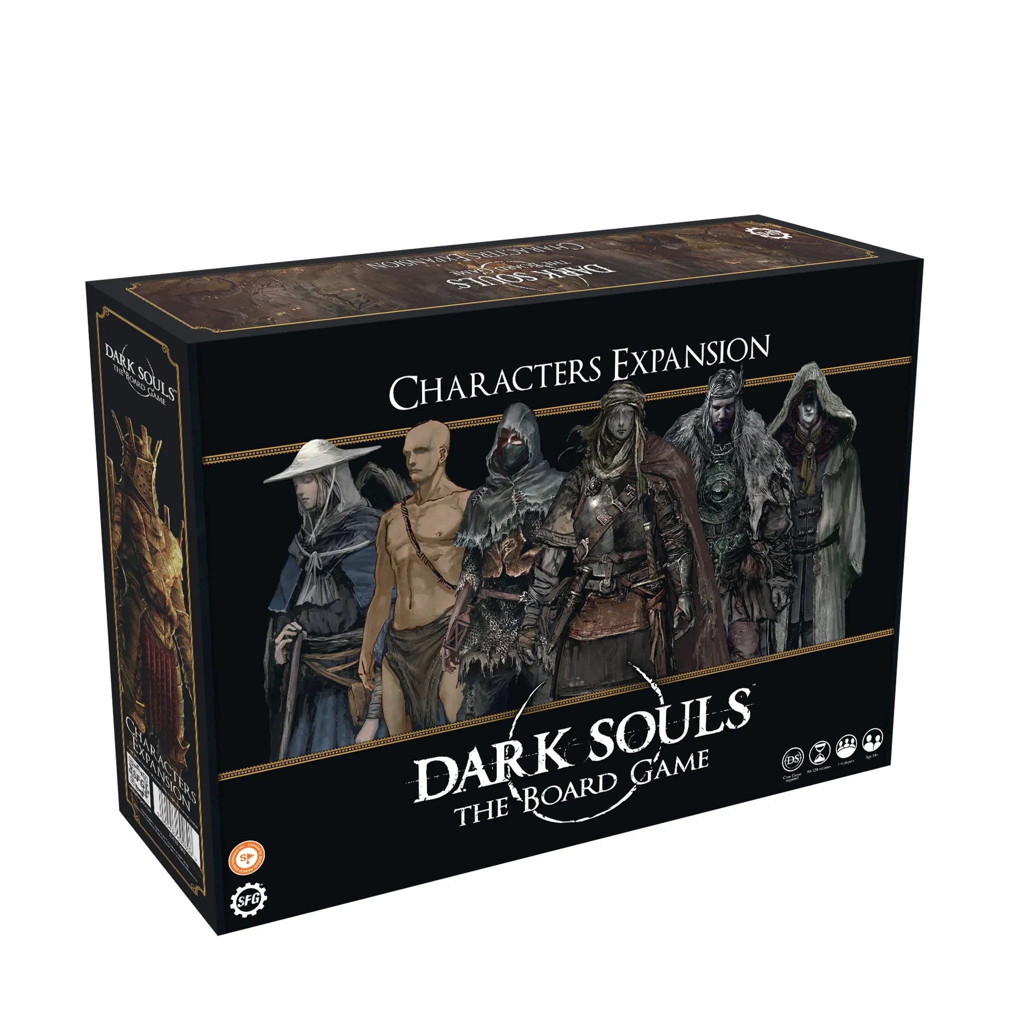 Dark Souls: Board Game - Character Expansion box showing six new player characters.