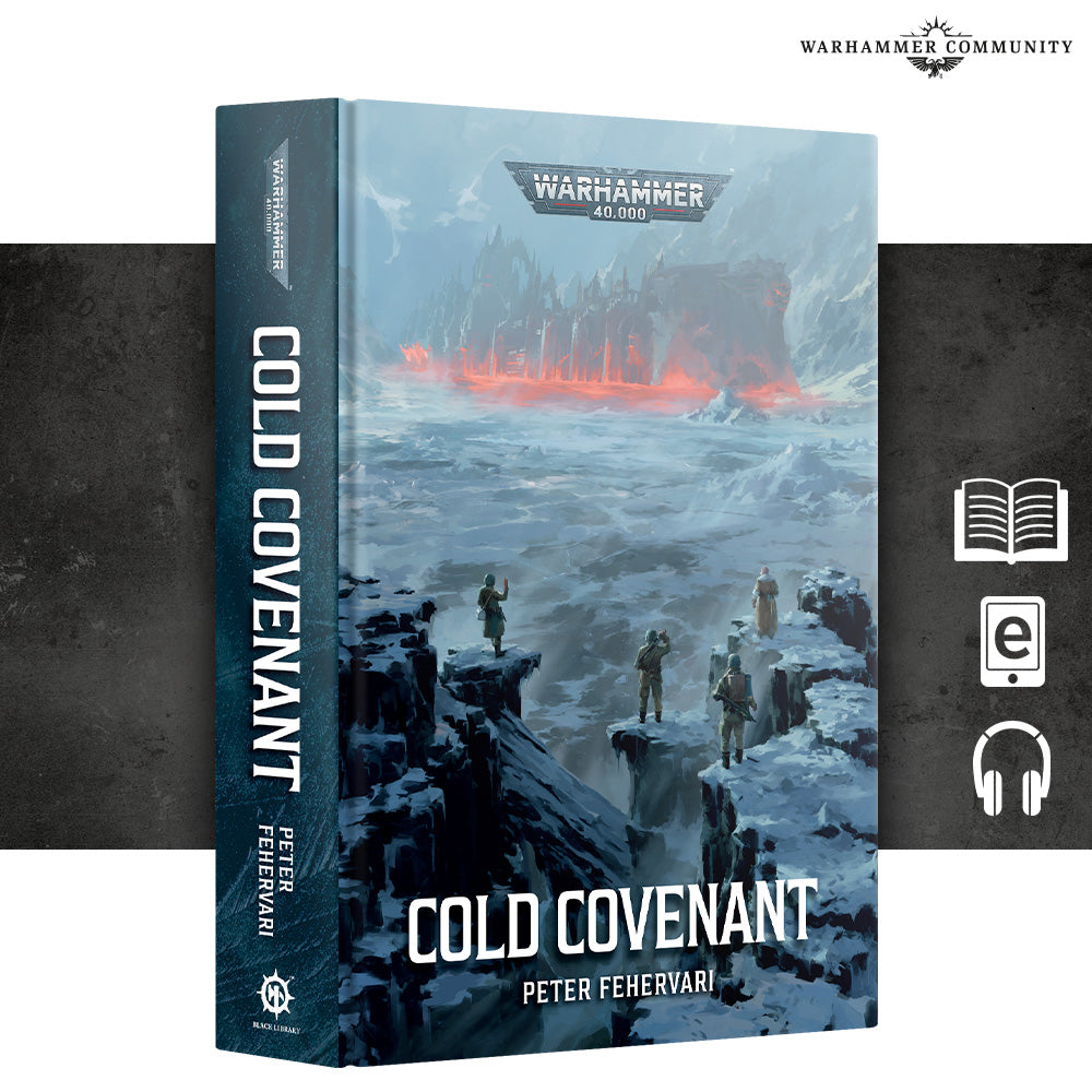 Cold Covenant hardback novel cover by Peter Fehervari, Black Library, Warhammer 40,000