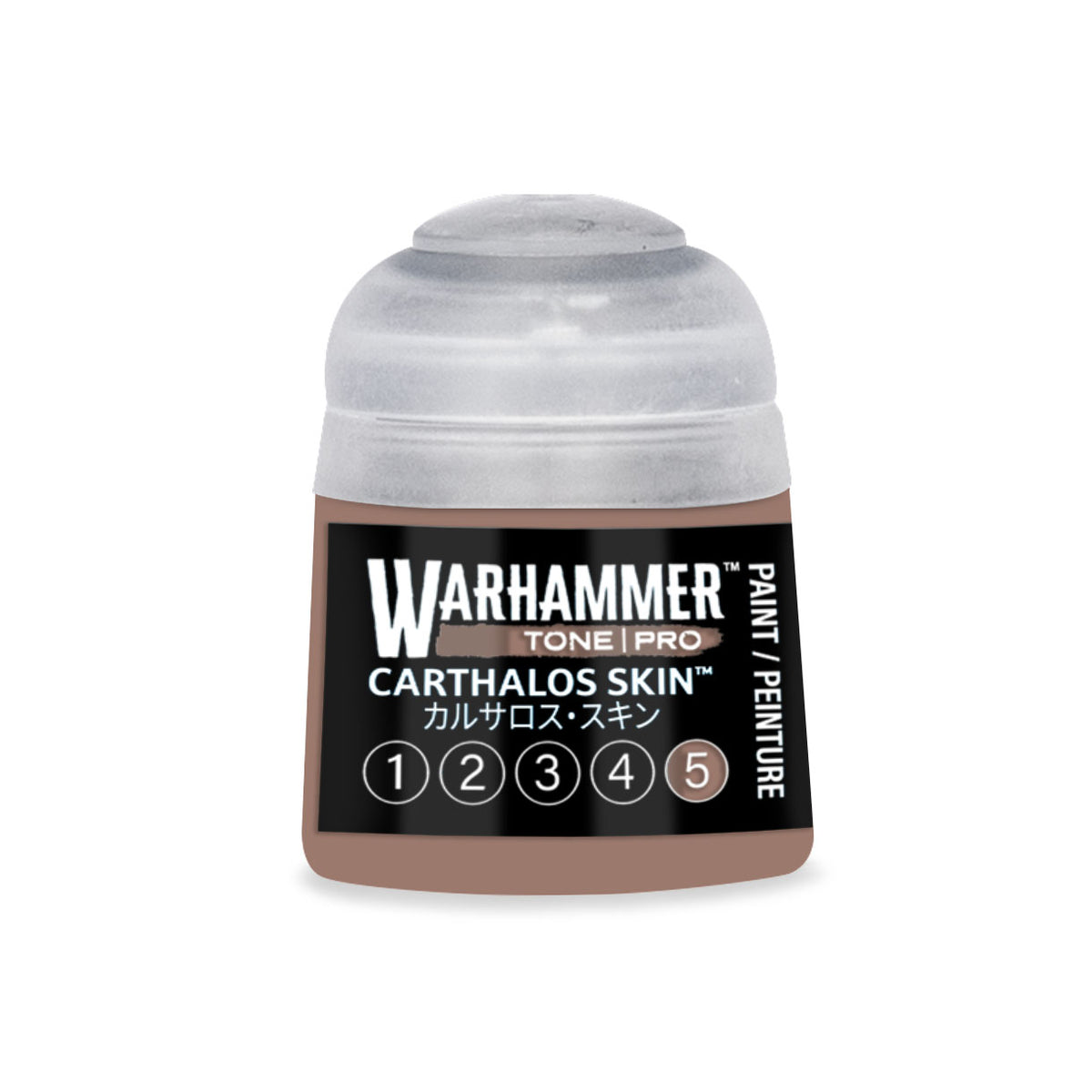Carthalos Skin 5 Warhammer Tone Pro Paint by Citadel Colour, 12ml miniature paint bottle with label and color swatch.