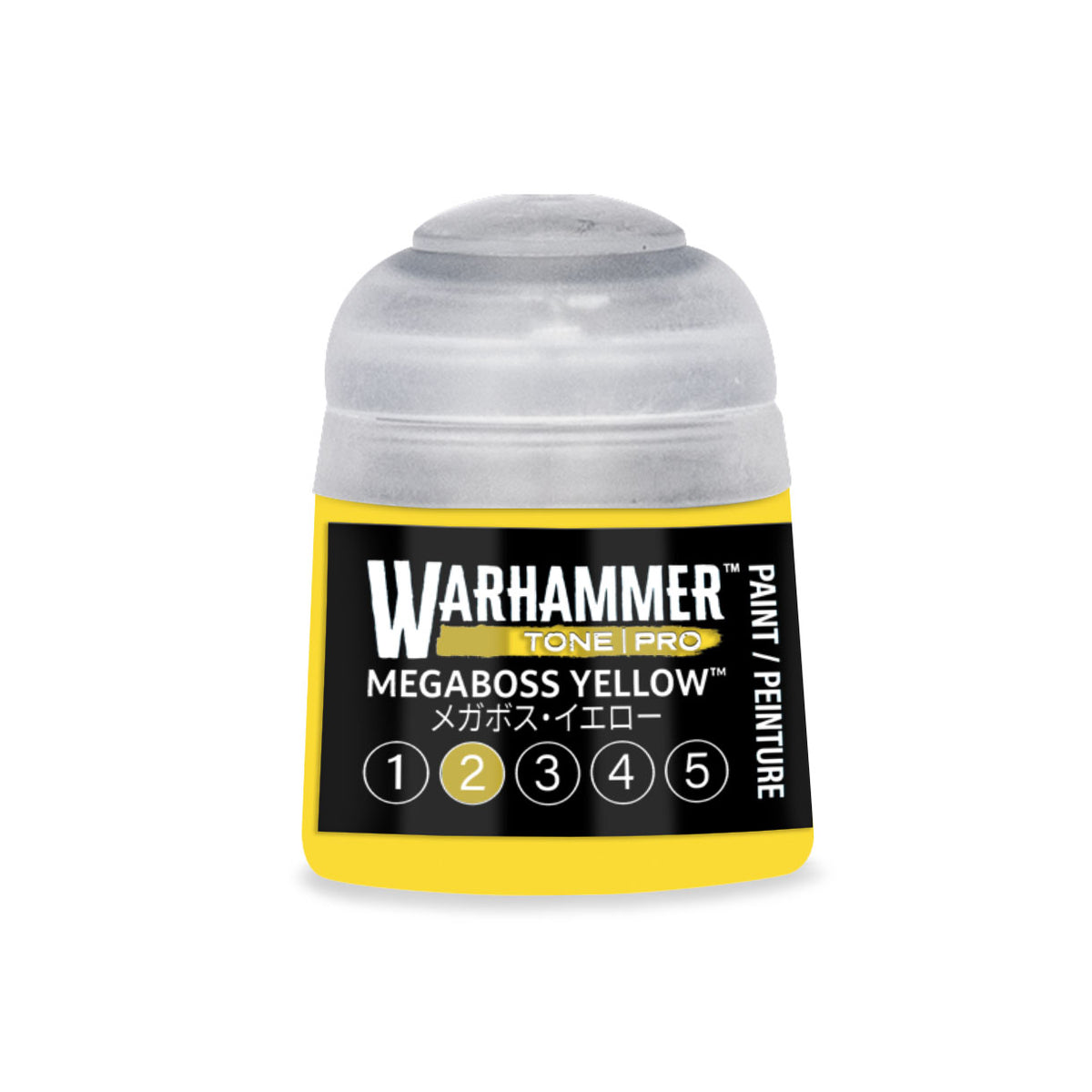 Citadel Colour Megaboss Yellow 2 Warhammer Tone Pro miniature paint 12ml bottle with yellow tone for models and miniatures.