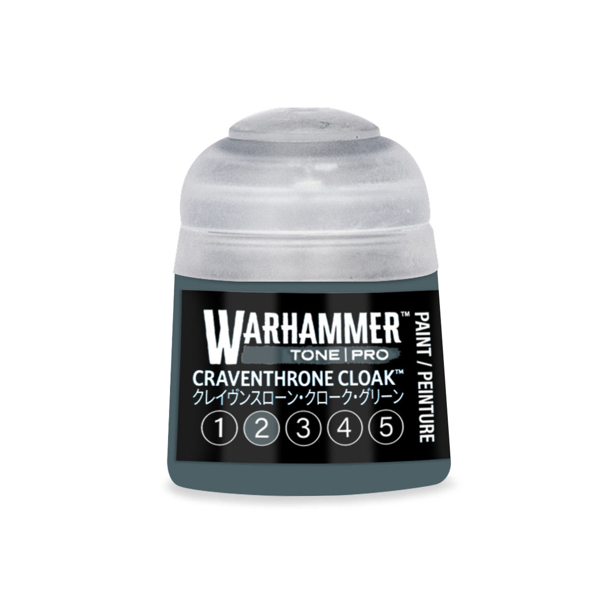 Citadel Colour Craventhrone Cloak 2 Warhammer Tone Pro miniature paint 12ml bottle with label visible