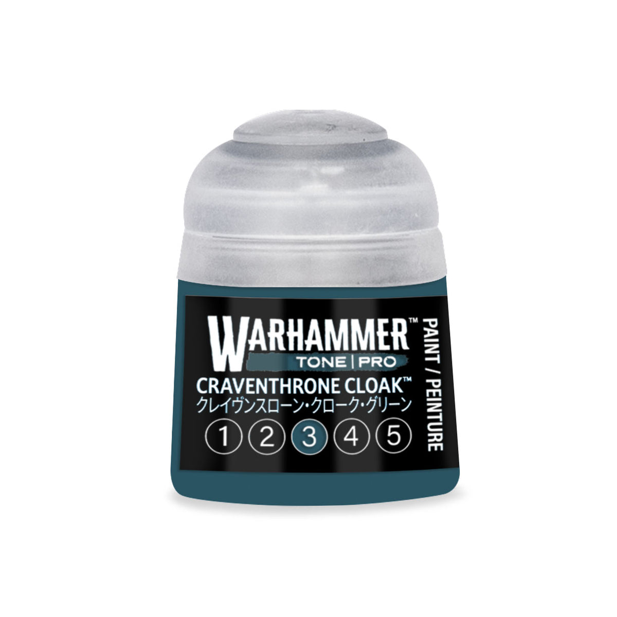 Citadel Colour Craventhrone Cloak 3 Warhammer Tone Pro Paint 12ml miniature paint bottle with label and color cap