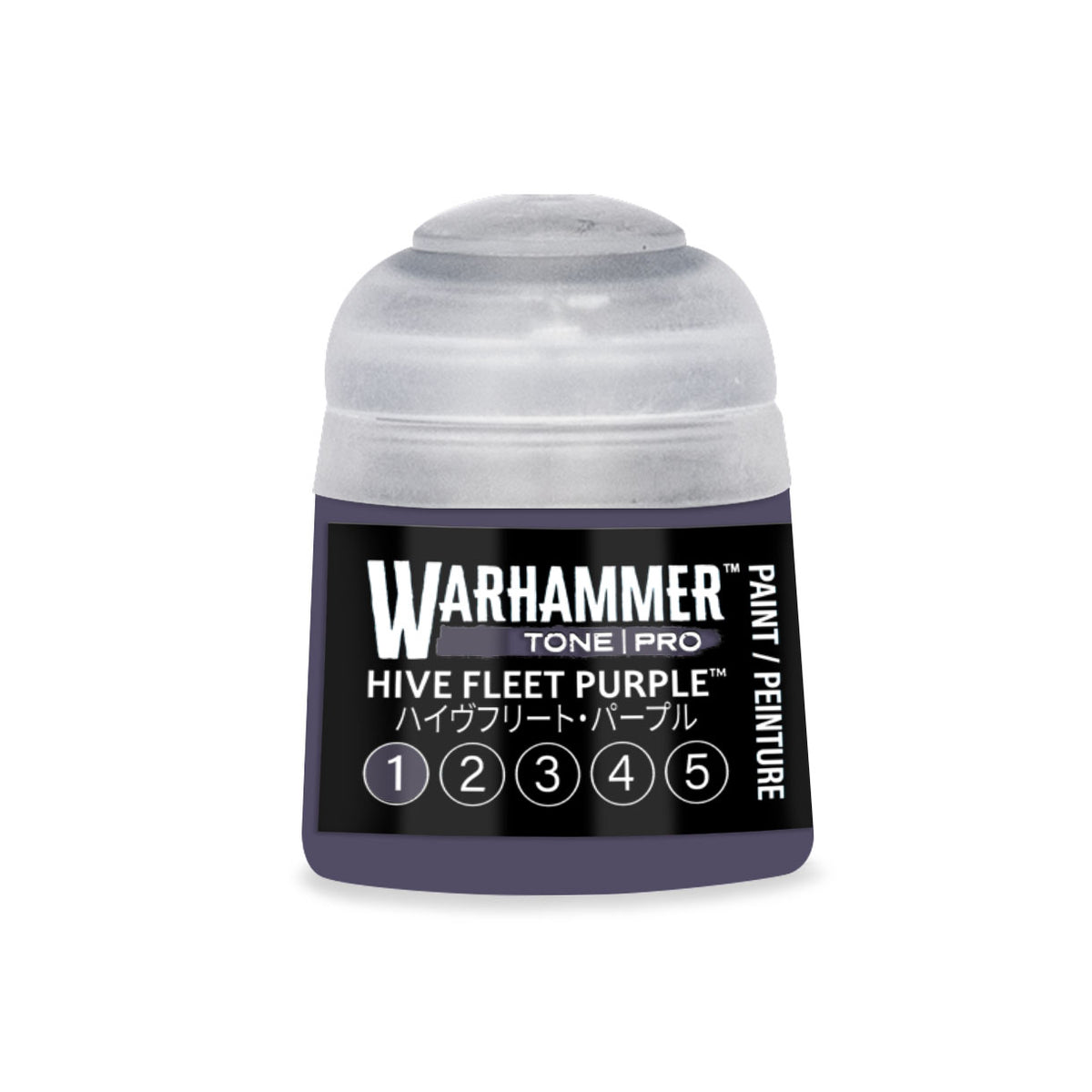 Citadel Colour Hive Fleet Purple 1 Tone Pro miniature paint in 12ml bottle, ideal for Warhammer models and detailed miniatures.