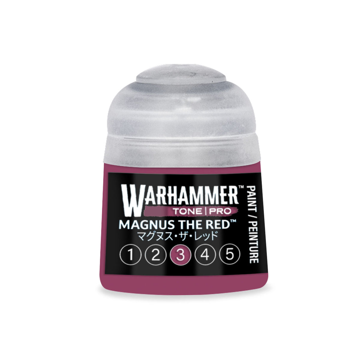 Citadel Colour Magnus the Red 3 Warhammer Tone Pro miniature paint, 12ml bottle with red-toned pigment for model detailing.