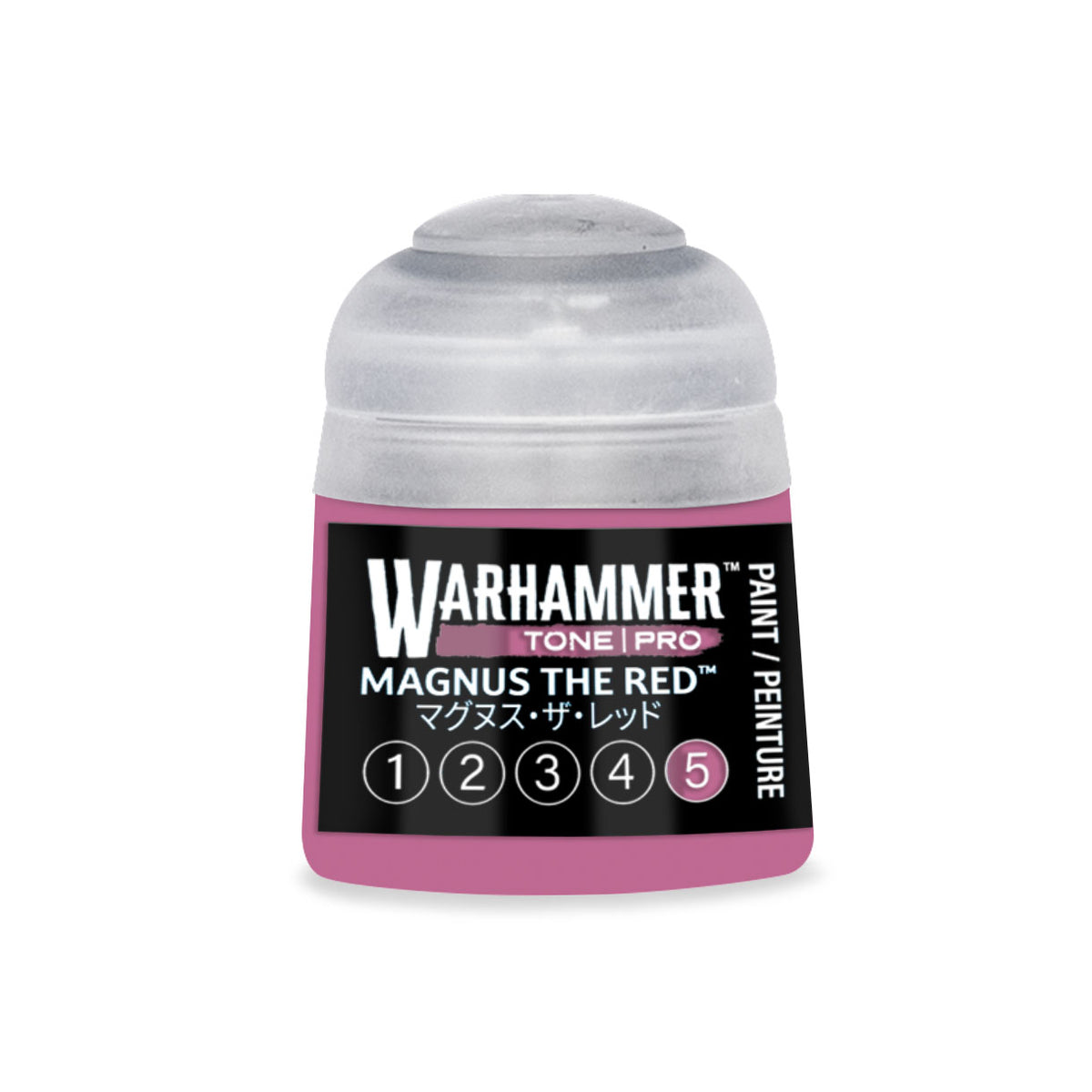 Citadel Colour Magnus the Red 5 Warhammer Tone Pro miniature paint, 12ml bottle with red pigment for model detailing.