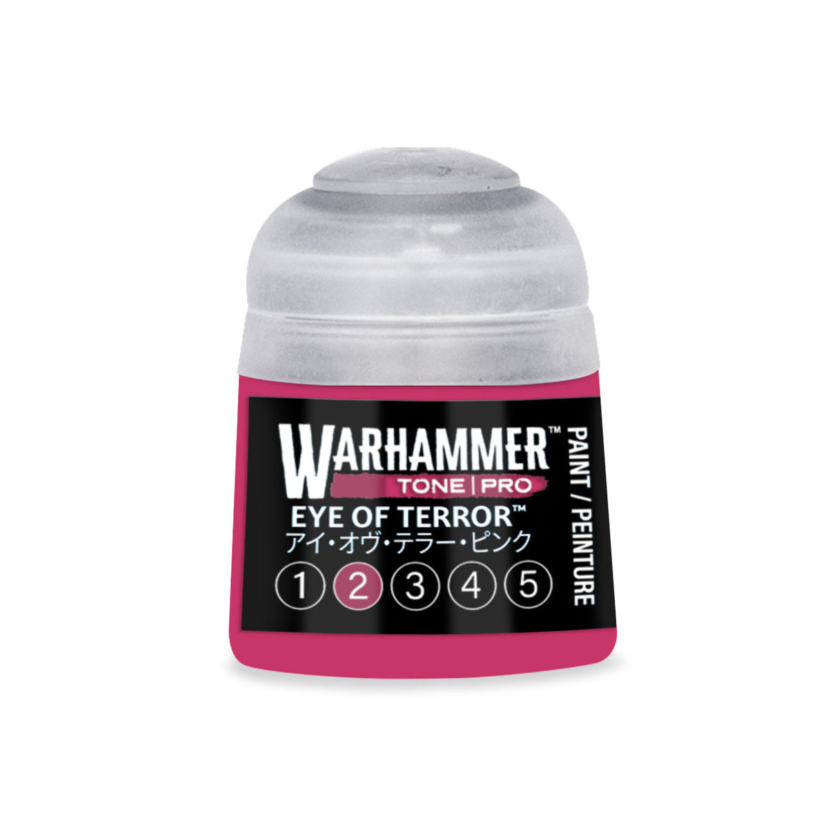 Citadel Colour Eye of Terror 2 Warhammer Tone Pro miniature paint in 12ml bottle, featuring vibrant color and precise labeling.
