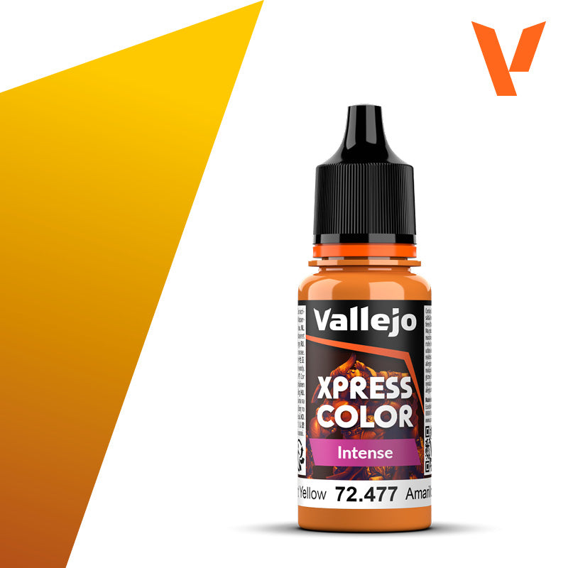 Vallejo Xpress Color Dreadnought Yellow 72.477 18ml dropper bottle