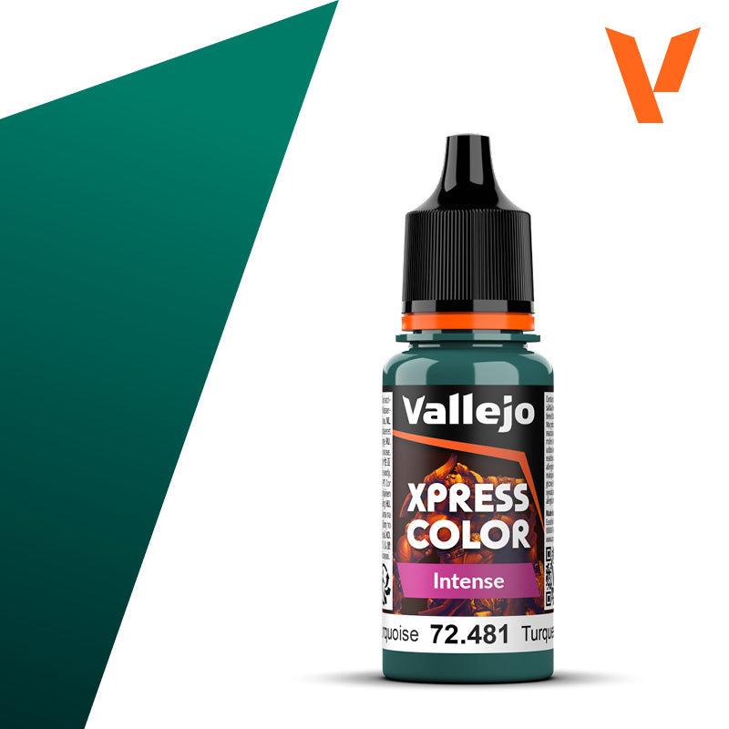 Vallejo Xpress Color Heretic Turquoise 72.481 18ml dropper bottle