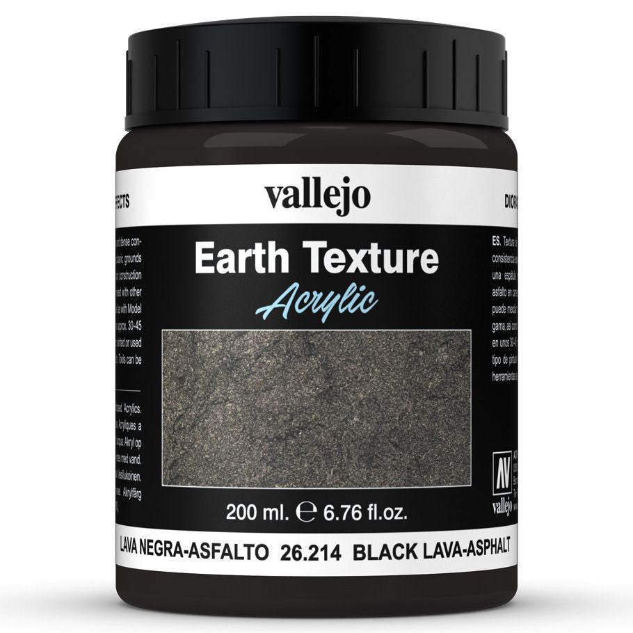 Vallejo Diorama FX: Earth: Black Lava-Asphalt (200ml)
