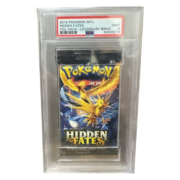 2019 Pokemon Hidden Fates: Legendary Birds Foil Pack PSA 9