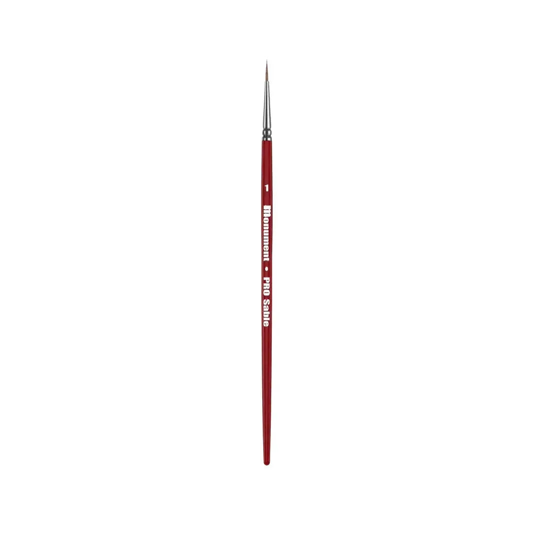 Monument Hobbies Pro Sable Brush #1 with fine point for detailed painting.