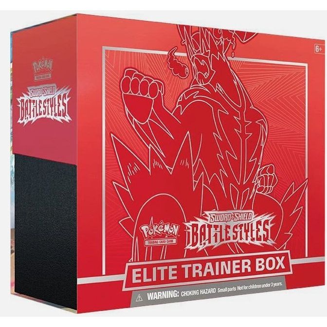 Pokemon Battle Styles Elite Trainer Box featuring Red Single Strike Urshifu