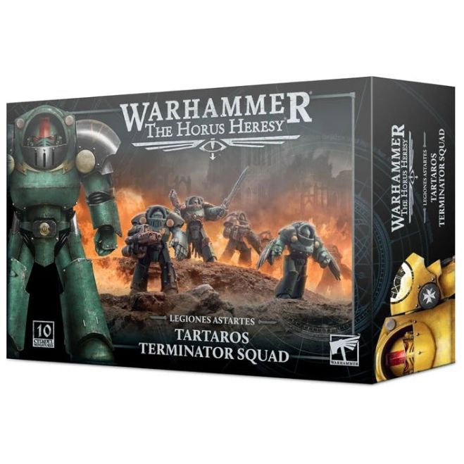 Warhammer 40000 Tartaros Terminator Squad box with Sons of Horus and Imperial Fists iconography.