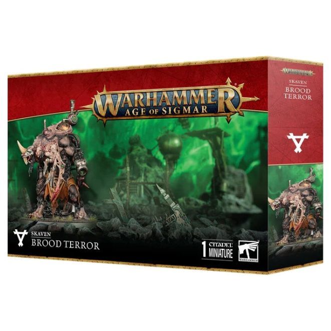 Skaven: Brood Terror miniature kit, Warhammer Age of Sigmar, packaging image.